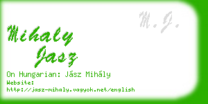 mihaly jasz business card